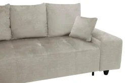 Narożnik rozkładany beżowy CALPE lewy