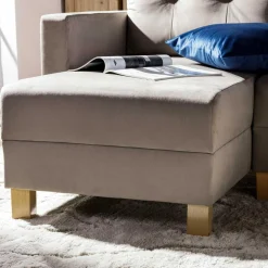 Narożnik rozkładany beżowy EVEL