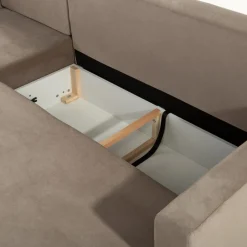 Narożnik rozkładany beżowy EVEL