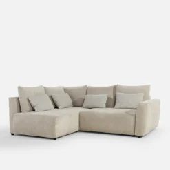 Narożnik rozkładany beżowy HORTA lewy