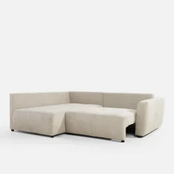 Narożnik rozkładany beżowy HORTA lewy