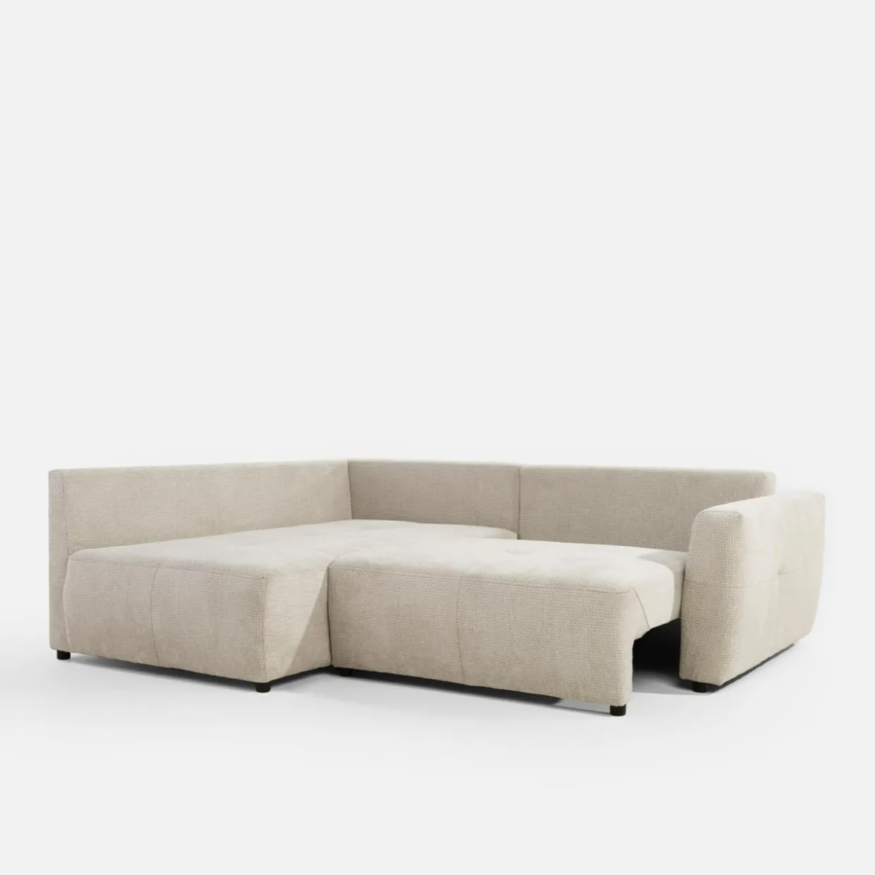 Narożnik rozkładany beżowy HORTA lewy