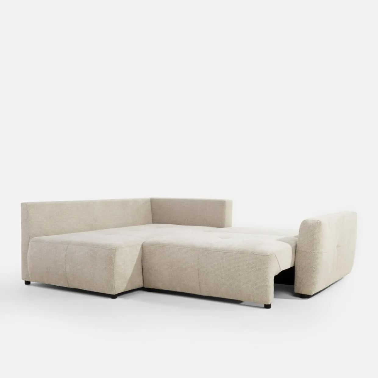 Narożnik rozkładany beżowy HORTA lewy