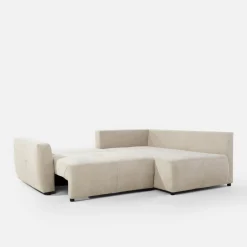 Narożnik rozkładany beżowy HORTA prawy