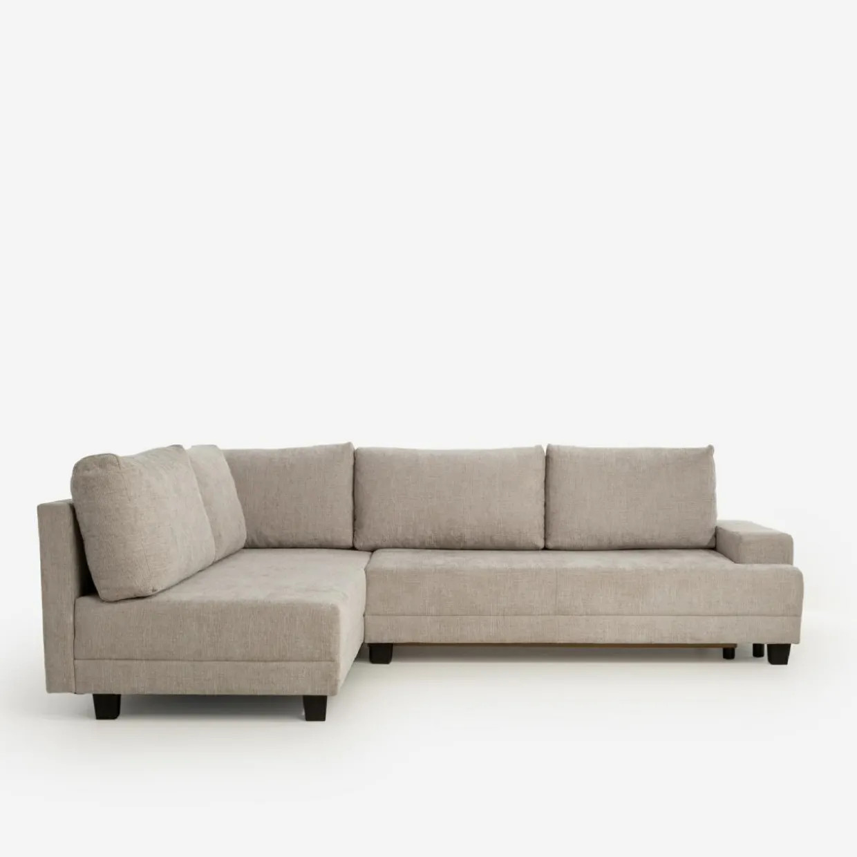 Narożnik rozkładany beżowy MEDISON lewy