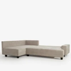 Narożnik rozkładany beżowy MEDISON lewy