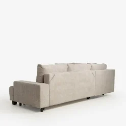 Narożnik rozkładany beżowy MEDISON lewy