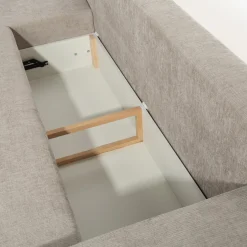 Narożnik rozkładany beżowy MEDISON lewy