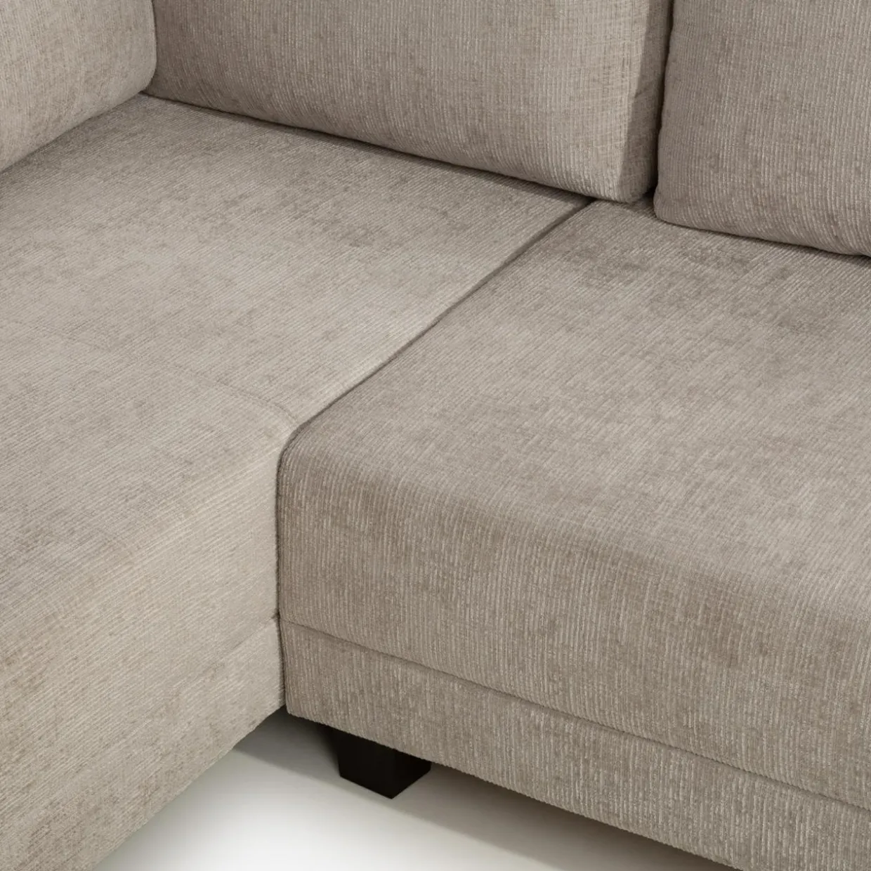 Narożnik rozkładany beżowy MEDISON lewy