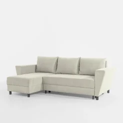 Narożnik rozkładany beżowy MUNA