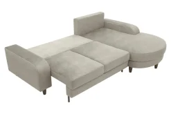 Narożnik rozkładany beżowy NAPOLI prawy