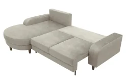 Narożnik rozkładany beżowy NAPOLI lewy