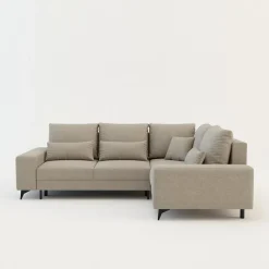 Narożnik rozkładany beżowy PIAVE prawy