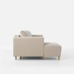 Narożnik rozkładany beżowy PERA lewy