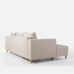 Narożnik rozkładany beżowy PERA lewy