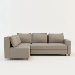 Narożnik rozkładany beżowy SPELLO lewy