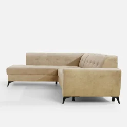 Narożnik rozkładany beżowy STORN lewy