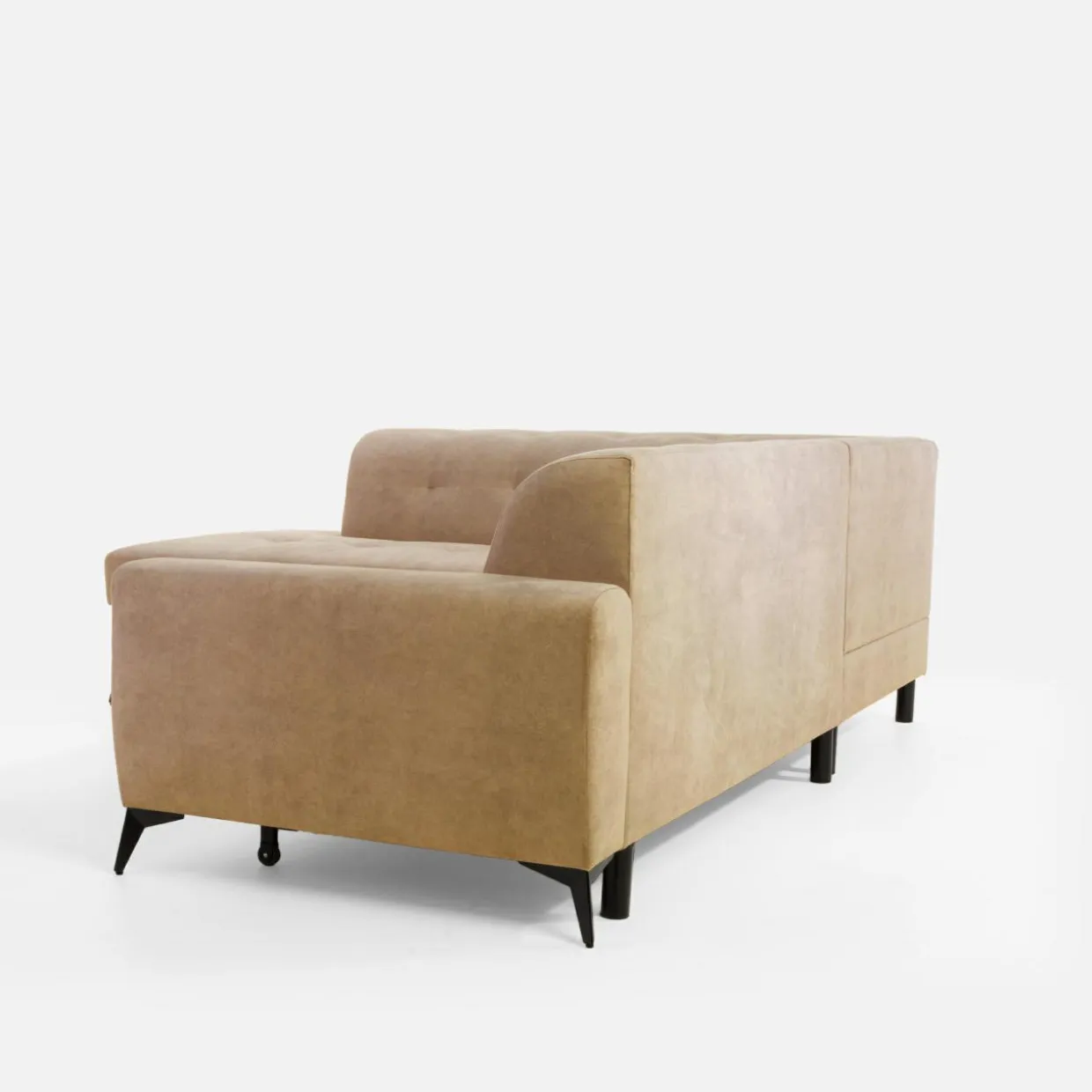 Narożnik rozkładany beżowy STORN lewy