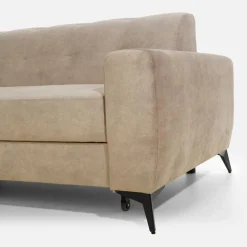 Narożnik rozkładany beżowy STORN lewy