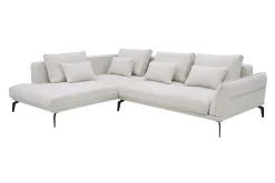 Narożnik rozkładany boucle beżowy ZURICH prawy