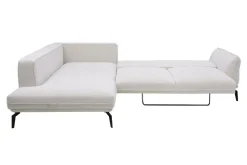 Narożnik rozkładany boucle beżowy ZURICH prawy