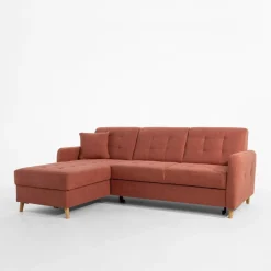 Narożnik rozkładany brzoskwiniowy VOLARE