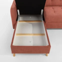 Narożnik rozkładany brzoskwiniowy VOLARE