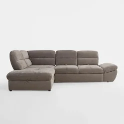 Narożnik rozkładany brązowy GALLANO L lewy