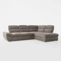 Narożnik rozkładany brązowy GALLANO L prawy