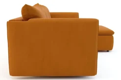 Narożnik rozkładany bursztynowy SUNNY prawy