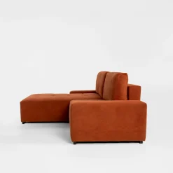 Narożnik rozkładany ceglasty COMODO lewy