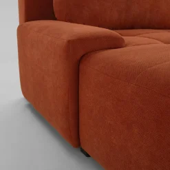 Narożnik rozkładany ceglasty COMODO lewy