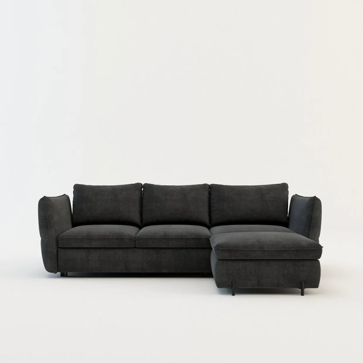 Narożnik rozkładany ciemnoszary BALOO