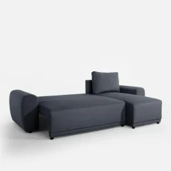 Narożnik rozkładany ciemnoszary CARLOS