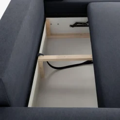 Narożnik rozkładany ciemnoszary CARLOS