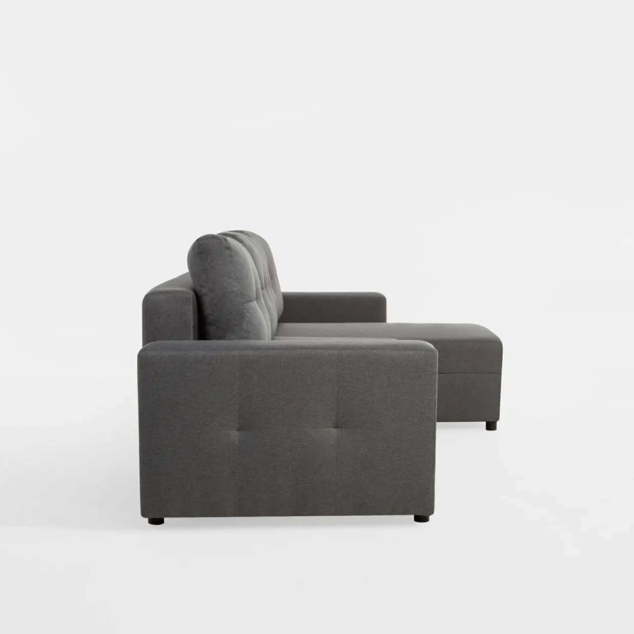 Narożnik rozkładany ciemnoszary ROBIN