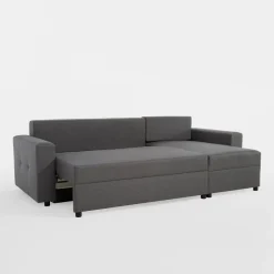 Narożnik rozkładany ciemnoszary ROBIN