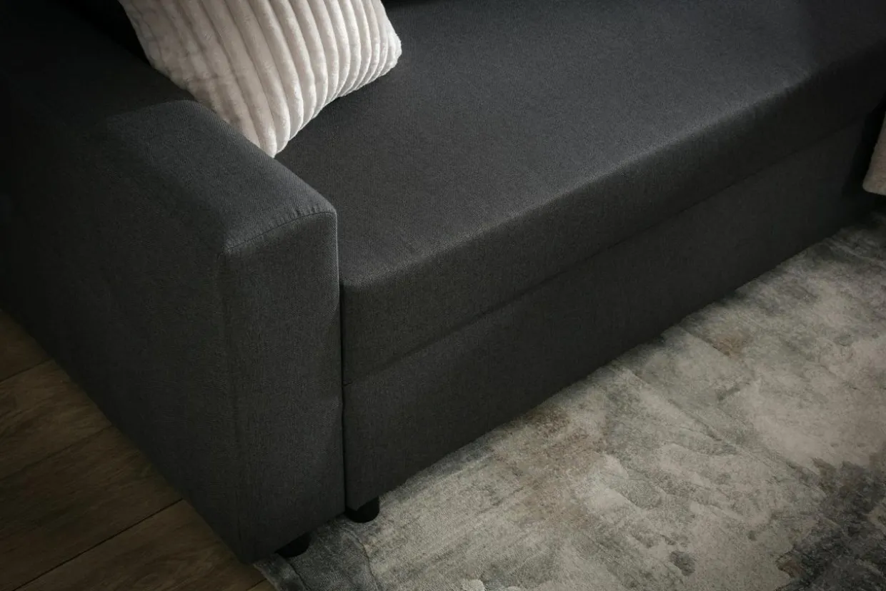 Narożnik rozkładany ciemnoszary ROBIN