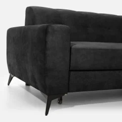 Narożnik rozkładany ciemnoszary STORN prawy