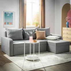 Narożnik rozkładany ciemnoszary FARO NEW