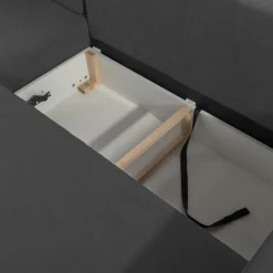 Narożnik rozkładany ciemnoszary MUNA