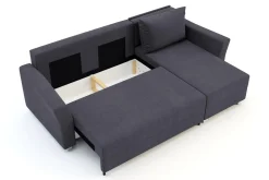 Narożnik rozkładany ciemnoszary LATTE