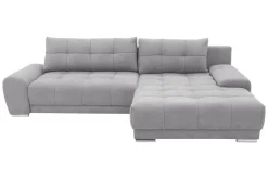 Narożnik rozkładany DL pikowany szary WAVE