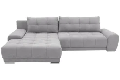 Narożnik rozkładany DL pikowany szary prawy WAVE