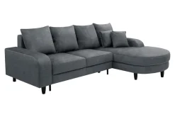 Narożnik rozkładany grafit NAPOLI prawy