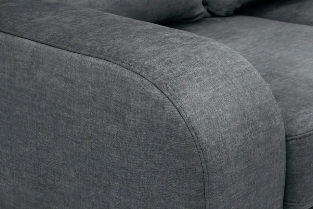 Narożnik rozkładany grafit NAPOLI prawy