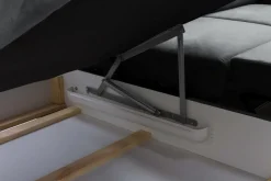 Narożnik rozkładany grafitowy TRENTON lewy