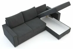 Narożnik rozkładany grafitowy GIANI