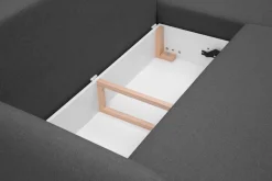 Narożnik rozkładany grafitowy SAVIO