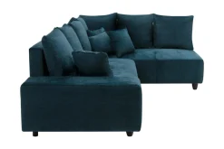 Narożnik rozkładany granatowy CALPE prawy